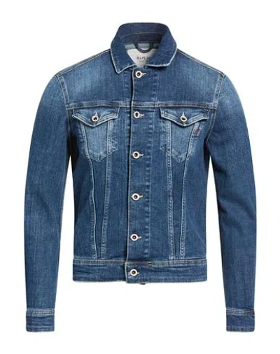 Replay Man Denim Outerwear Blue Size M Cotton, Elastomultiester, Elastane