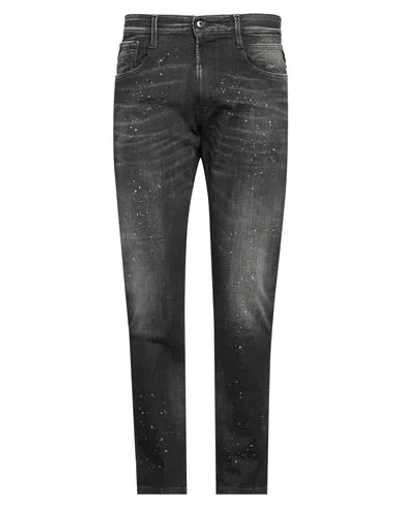 Replay Man Jeans Black Size 34w-32l Cotton, Elastane