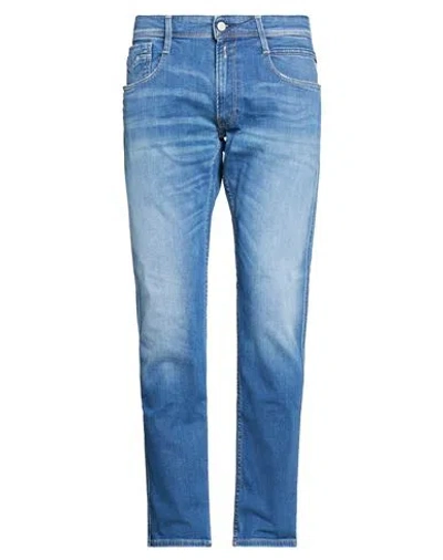 Replay Man Jeans Blue Size 29w-32l Organic Cotton, Elastane