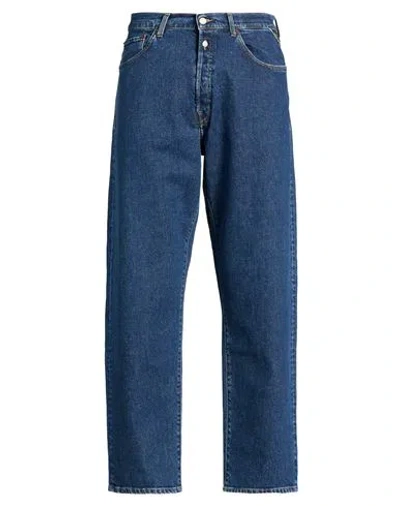 Replay Man Jeans Blue Size 34w-30l Cotton, Elastane
