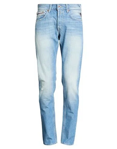 Replay Man Jeans Blue Size 34w-32l Cotton