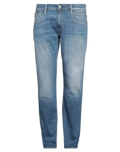 Replay Man Jeans Blue Size 33w-32l Organic Cotton, Elastane