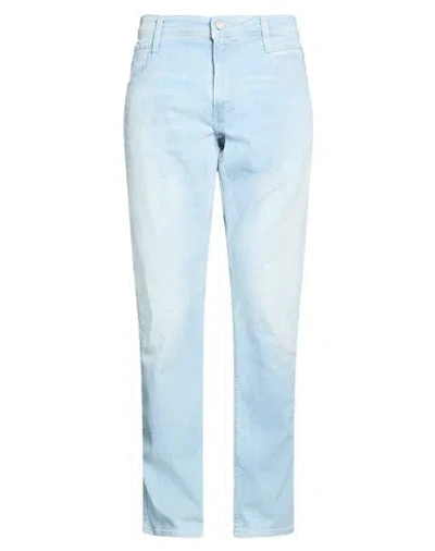 Replay Man Jeans Blue Size 40w-32l Cotton, Elastane