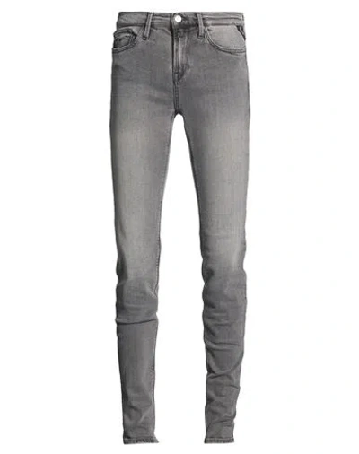 Replay Man Jeans Grey Size 26w-32l Cotton, Elastane In Gray