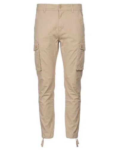 Replay Man Pants Beige Size 29w-32l Cotton, Elastane In Brown