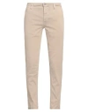Replay Man Pants Beige Size 33w-32l Cotton, Elastomultiester, Elastane