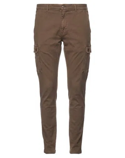 Replay Man Pants Brown Size 40w-34l Cotton, Elastomultiester