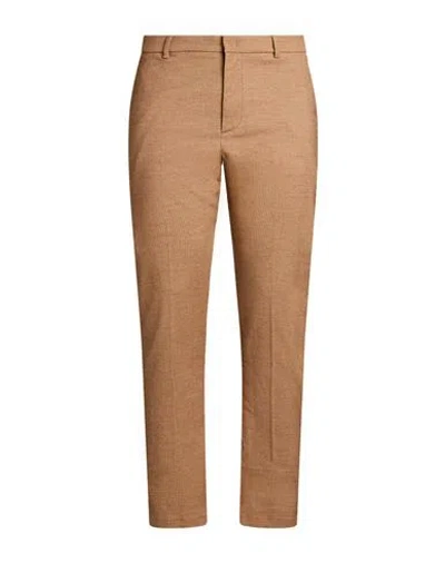 Replay Man Pants Camel Size 32w-36l Polyester, Viscose, Elastane In Brown