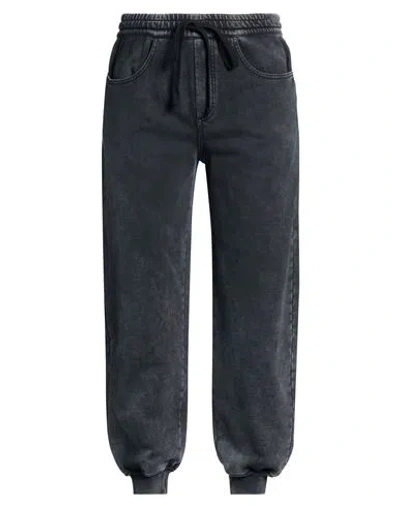 Replay Man Pants Charcoal Size M Cotton In Black