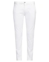 Replay Man Pants White Size 32w-32l Cotton, Elastomultiester, Elastane In White