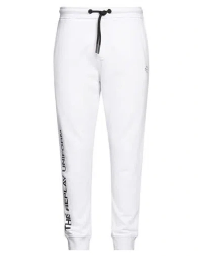 Replay Man Pants White Size Xxl Cotton