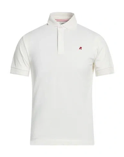 Replay Man Polo Shirt Ivory Size S Cotton, Elastane In White