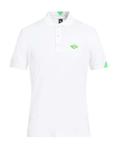 Replay Man Polo Shirt White Size Xl Cotton, Elastane