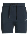 Replay Man Shorts & Bermuda Shorts Midnight Blue Size S Cotton In Animal Print