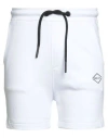 Replay Man Shorts & Bermuda Shorts White Size S Cotton In Animal Print