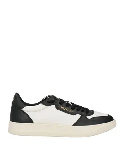 Replay Man Sneakers Ivory Size 9 Leather In White