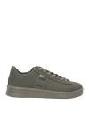 REPLAY REPLAY MAN SNEAKERS MILITARY GREEN SIZE 9 LEATHER