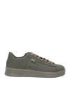 Replay Man Sneakers Military Green Size 9 Leather In Green