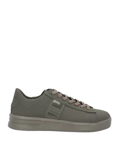 Replay Man Sneakers Military Green Size 9 Leather