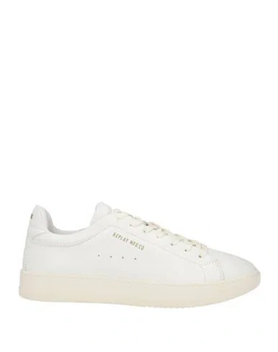 Replay Man Sneakers Off White Size 11 Leather In Multi