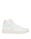 Replay Man Sneakers White Size 8 Leather, Technical Fibers In White
