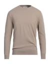 Replay Man Sweater Beige Size Xl Cotton, Polyester, Elastane In Neutral