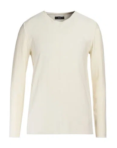 Replay Man Sweater Cream Size Xxl Cotton In White