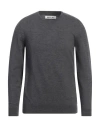 Replay Man Sweater Lead Size L Virgin Wool, Polyester, Elastane In Grey