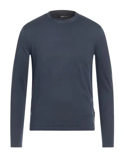Replay Man Sweater Navy Size S Cotton In Blue