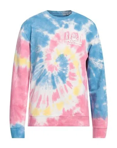 Replay Man Sweatshirt Azure Size L Cotton In Blue