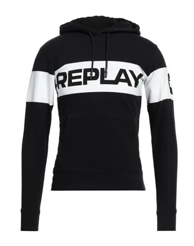 Replay Man Sweatshirt Black Size Xs Cotton