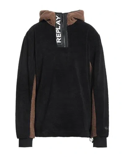 Replay Man Sweatshirt Black Size Xs Polyester