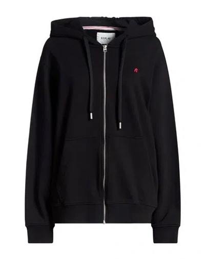 Replay Man Sweatshirt Black Size Xxl Cotton