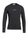 Replay Man Sweatshirt Charcoal Size Xs Organic Cotton In Black