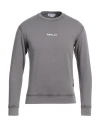 Replay Man Sweatshirt Grey Size Xs Organic Cotton In Grey
