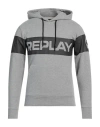 Replay Man Sweatshirt Light Grey Size Xs Cotton In Gray