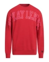 Replay Man Sweatshirt Red Size L Organic Cotton