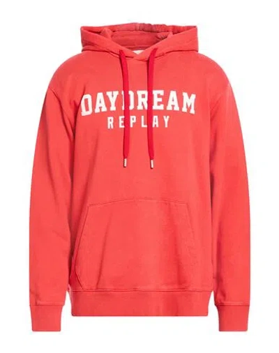 Replay Man Sweatshirt Red Size S Cotton In Brown