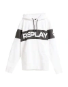 Replay Man Sweatshirt White Size Xs Cotton