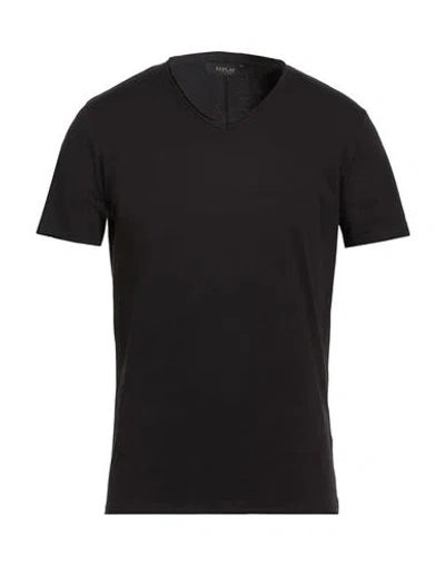 Replay Man T-shirt Black Size L Cotton