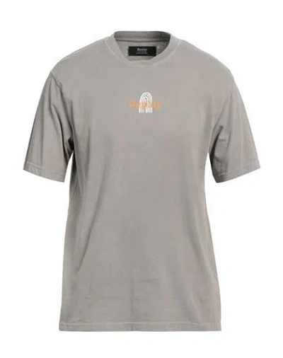 Replay Man T-shirt Grey Size L Cotton