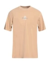 Replay Man T-shirt Sand Size L Cotton In Beige