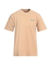 Replay Man T-shirt Sand Size L Cotton In Beige