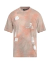 Replay Man T-shirt Sand Size L Cotton In Beige