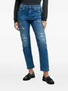 Replay Marty Distressed Jeans In Blue