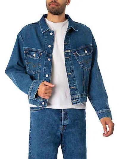 Pre-owned Replay Men's Chest Pocket Denim Jacket, Blue