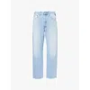 Replay Mens Super Light Blue M9zero1 Straight-leg Regular-fit Denim Jeans In Super Light Blue