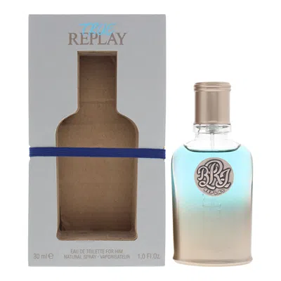 Replay Men's True Edt Spray 1.0 oz Fragrances 679602856959 In Transparent