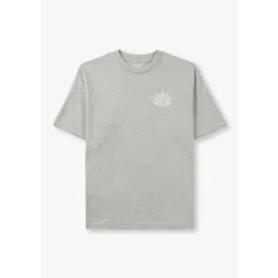 Replay Mens 9zero1 Back Graphic T-shirt In Grey In Gray