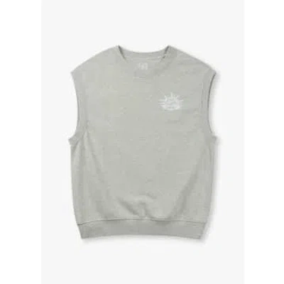 Replay Mens 9zero1 Small Logo Sweat Vest In Grey